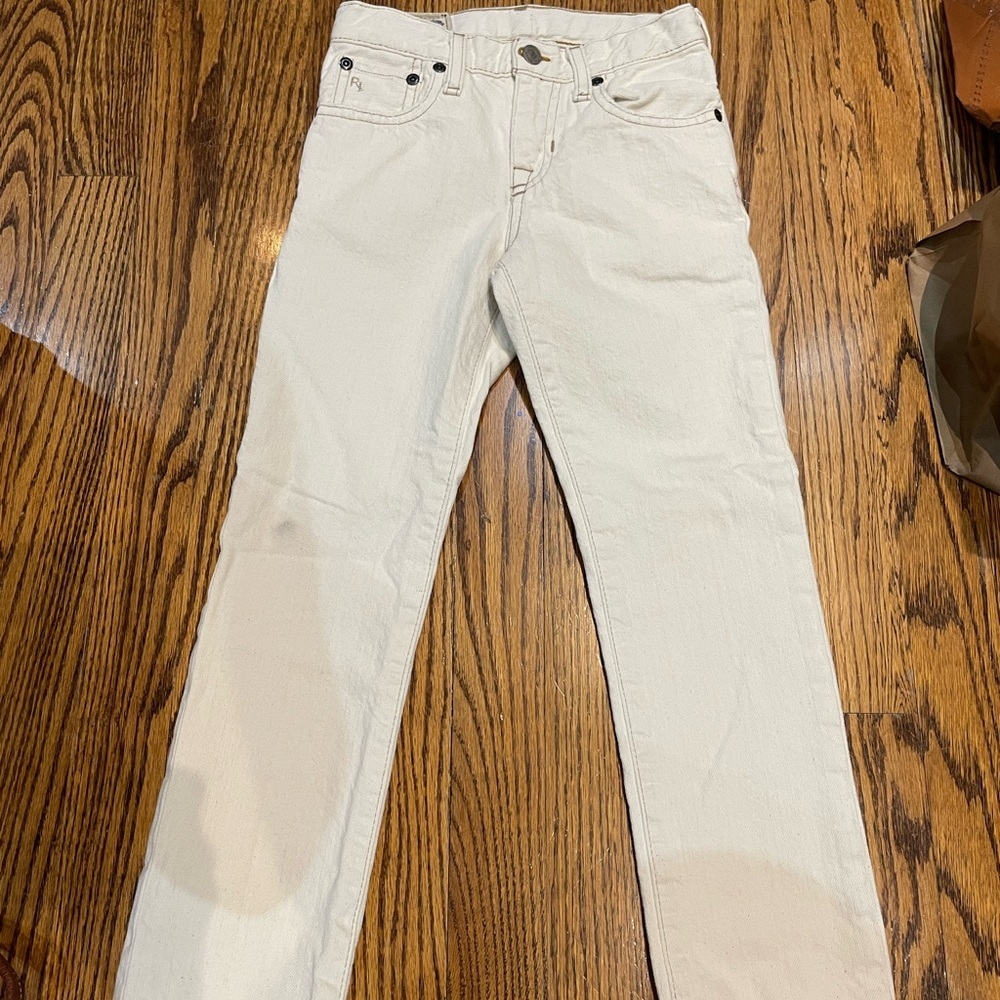 Polo by Ralph Lauren White Denim Straight-Leg Jeans